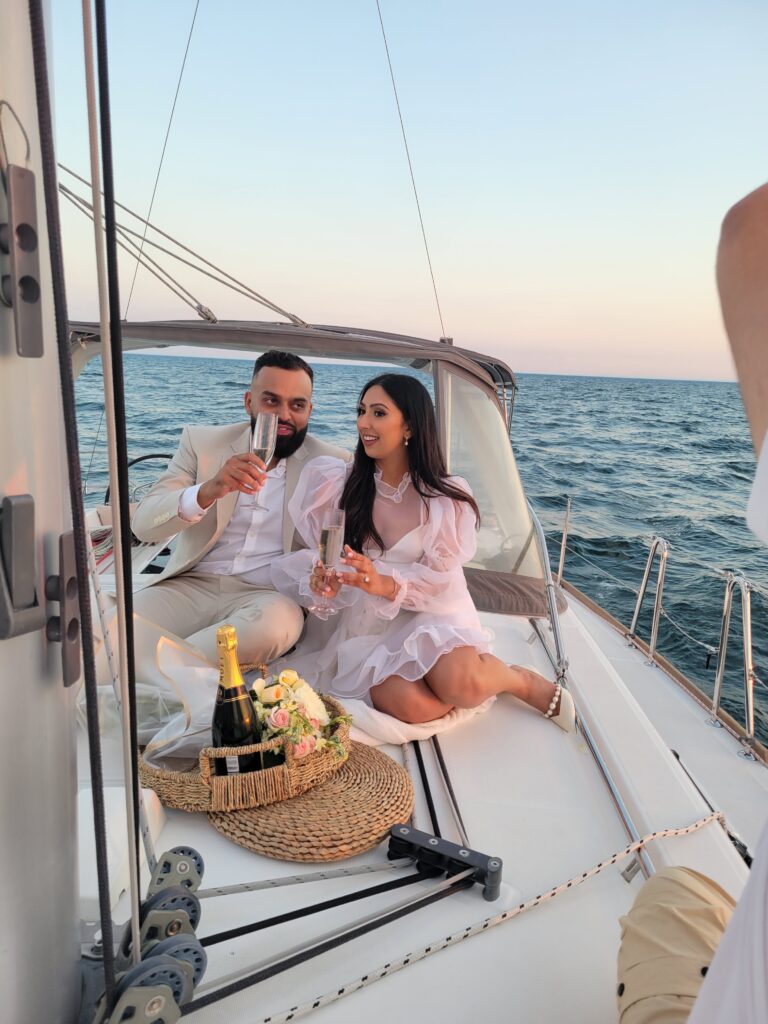 Yacht Engagement Photos captured in Toronto – Gone Sailing