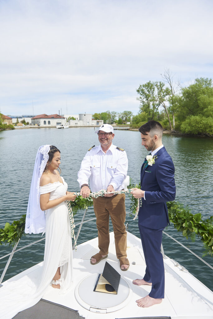 People Wedding on a yacht